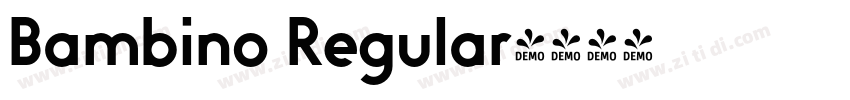 Bambino Regular字体转换